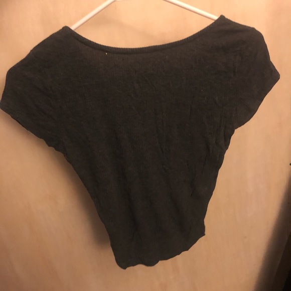 Me to We Womens Shirt Blouse Brown Top Size XS - Picture 2 of 3